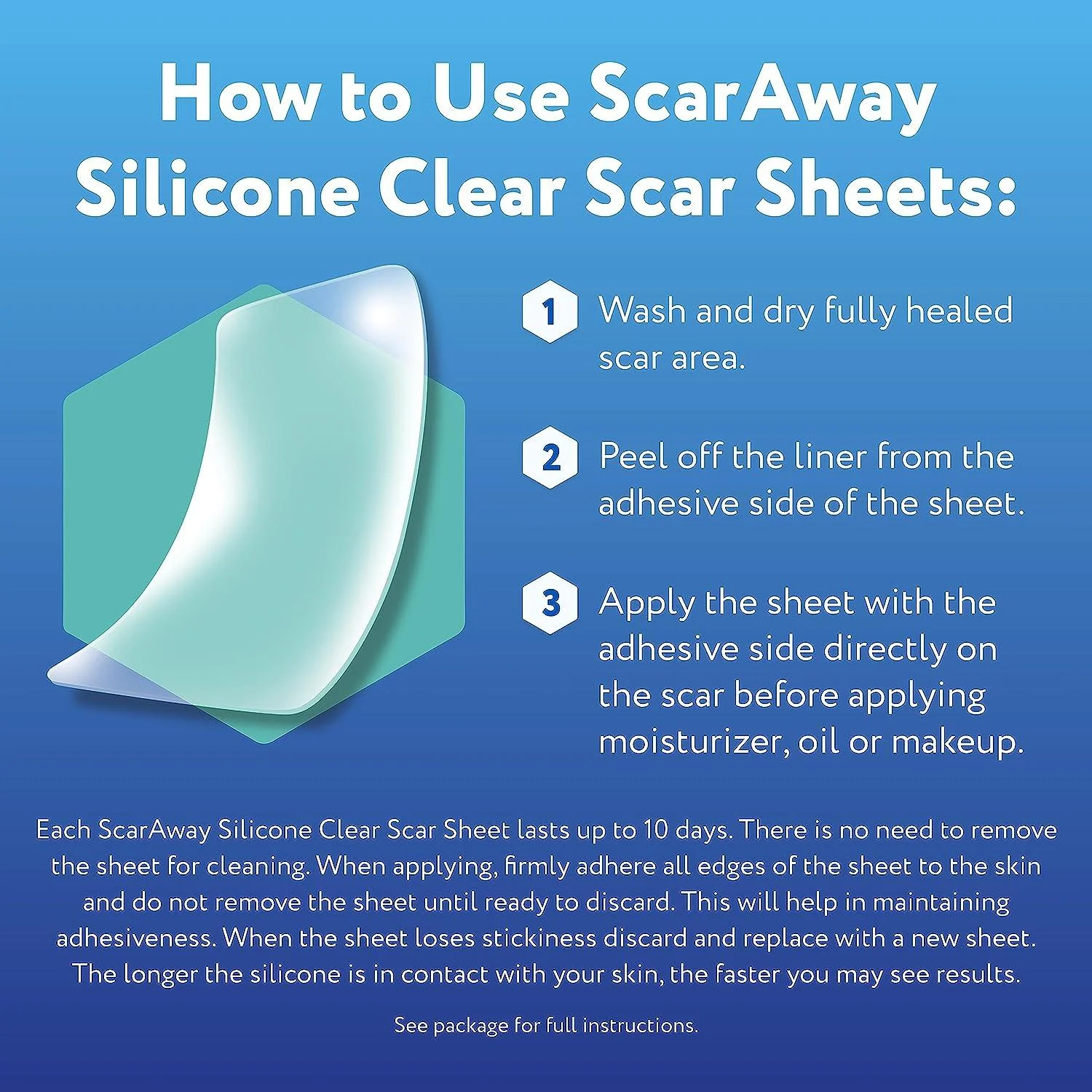 Scaraway Silicone Clear Scar Sheet Dijual PerLembar - Image 4