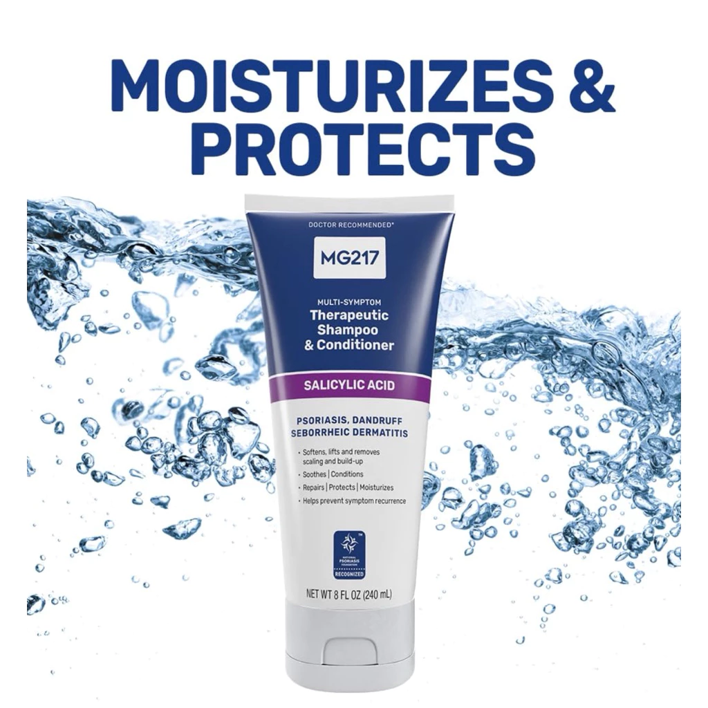 MG217 Psoriasis Shampoo and Conditioner with Salicylic Acid 240ML - Image 3