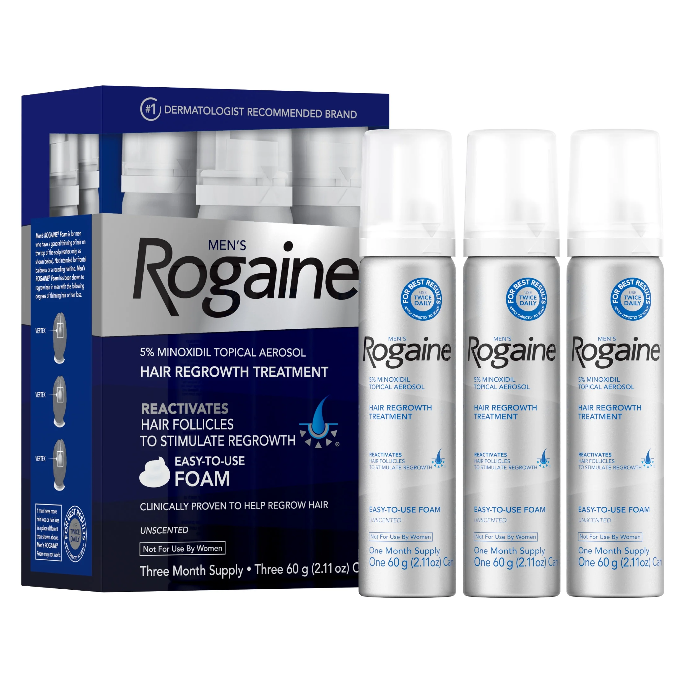 Rogaine Foam Minoxidil 5% For Men
