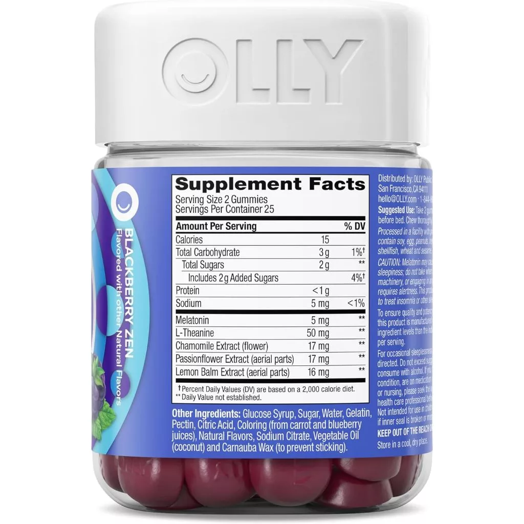 OLLY Sleep Aid Melatonin Gummies 3mg Extra Strength 5mg Ultra Softgels 10mg - Image 6