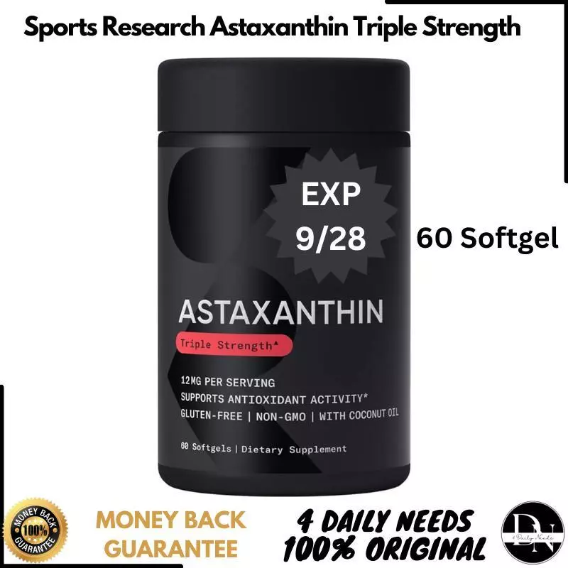 SR Sports Research Triple Strength Astaxanthin 12mg