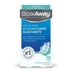 Scaraway Silicone Clear Scar Sheets 10Pcs 1 BOX