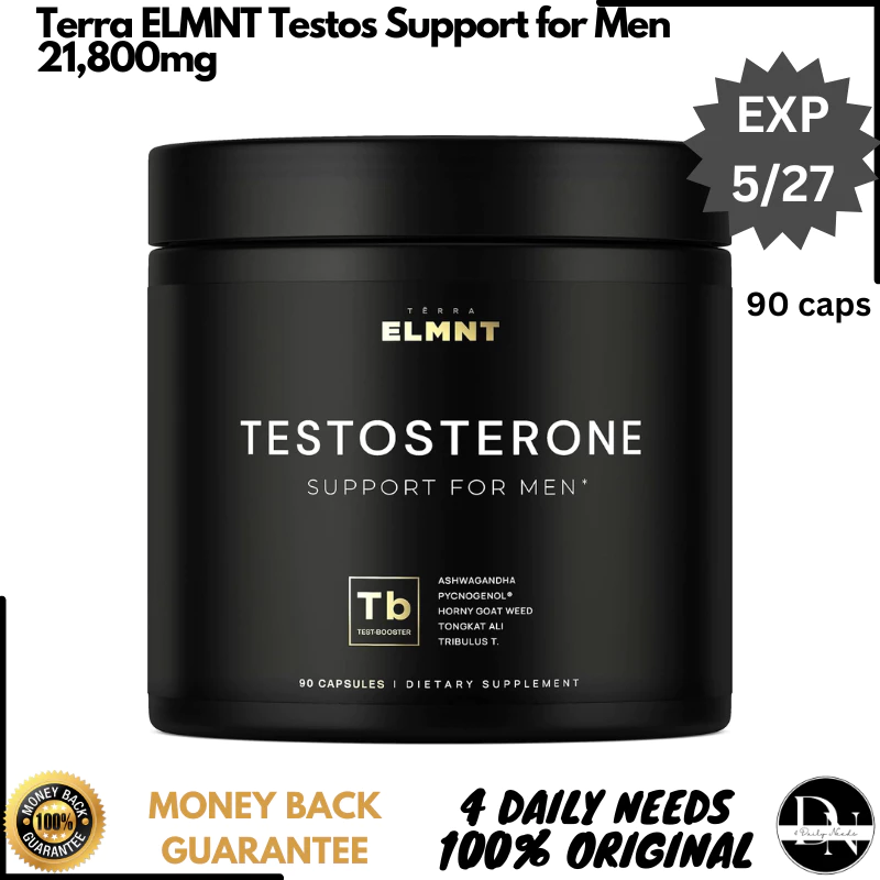 TERRA ELMNT Testos Support for Men 21,800mg - 90 Capsules