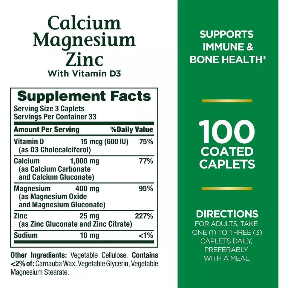 Nature's bounty calcium magnesium zinc with vitamin D3 - Image 5